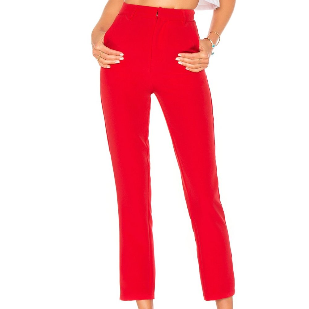 Lovers and Friends Red Suit Pant